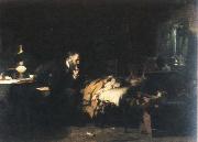 Luke Fildes the doctor oil on canvas